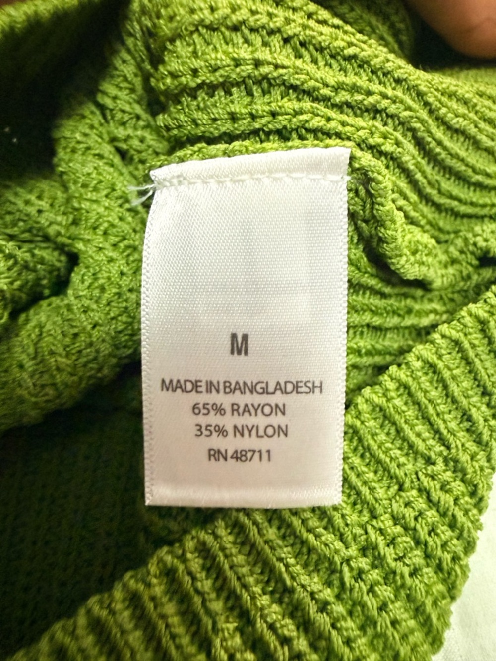 Olivia Rae Olive Green Ribbed Knit Tank - Picture 6 of 6
